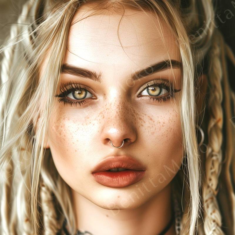 Fake Septum Ring, Nasenpiercing Imitat, Geschenk Für Sie von Benittamoko