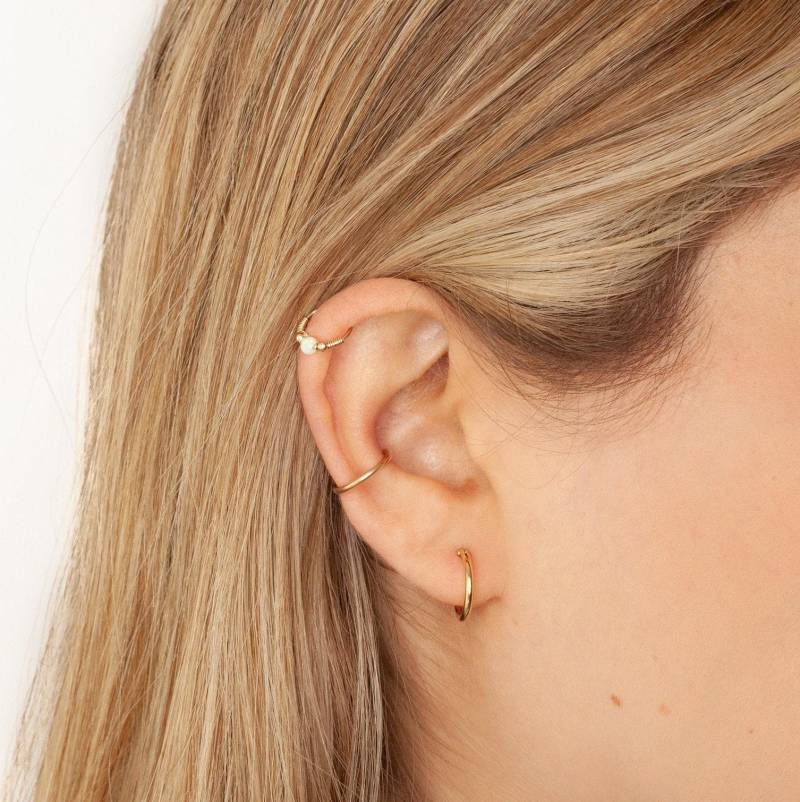 Oberknorpel Ohrring Nahtlos Helix Piercing Opal Perle von Benittamoko