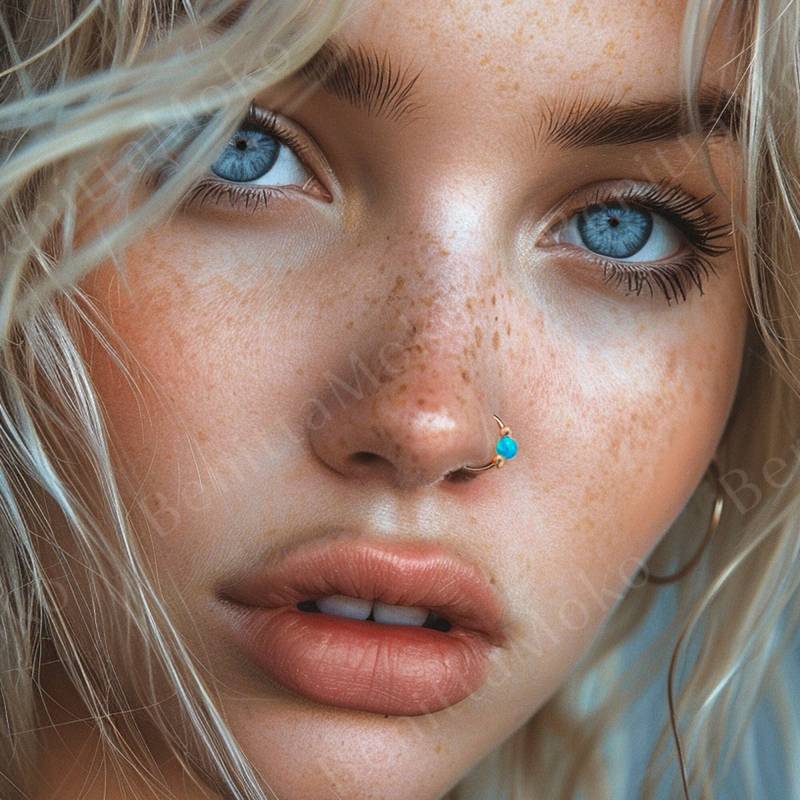 Opal Nasenring Kein Piercing Erforderlich, Nase Cuff, Clip Auf Ohrring, Gefälschte Opal Nasenring Kein Piercing Erforderlich, Nase Cuff, Clip Auf Ohrring, Gefälschte von Benittamoko