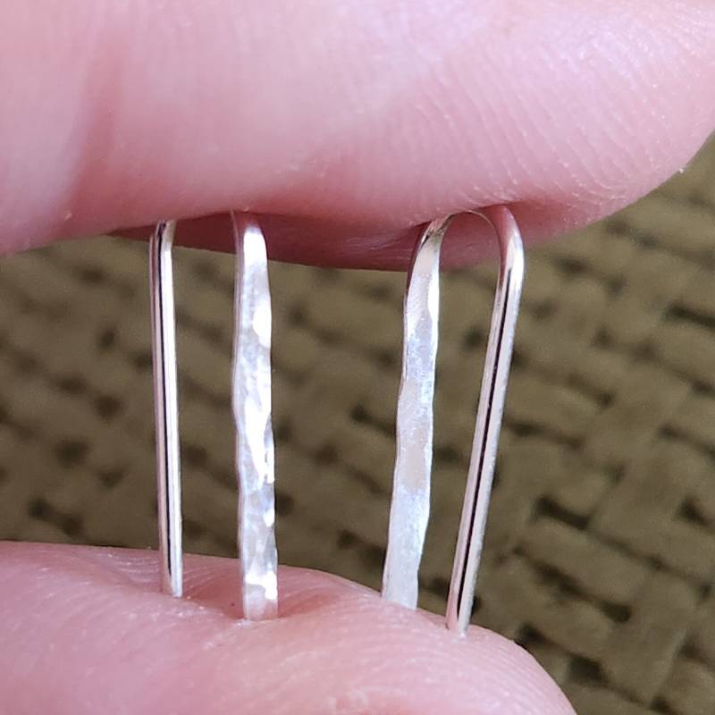 Silber Bar Ohrringe, Ohrmanschetten, Bogen Ohrringe von Benittamoko