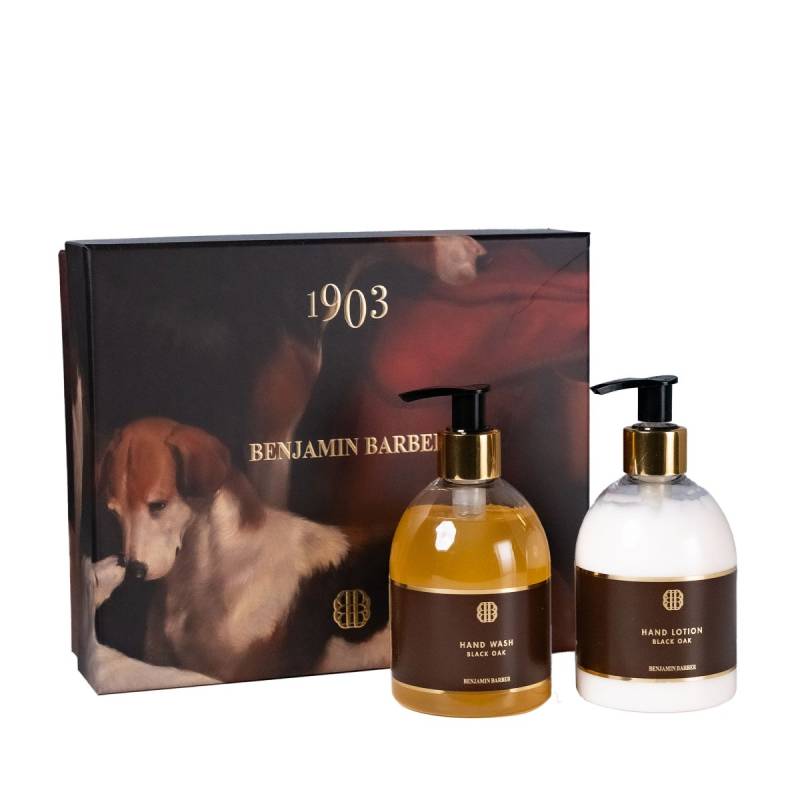 Benjamin Barber Gift Box Black Oak - Hand Wash & Hand Lotion von Benjamin Barber