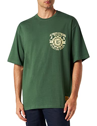 Benlee Herren T-Shirt Oversize Waldorf Bottle Green/Yellow XL 190769 von BENLEE Rocky Marciano