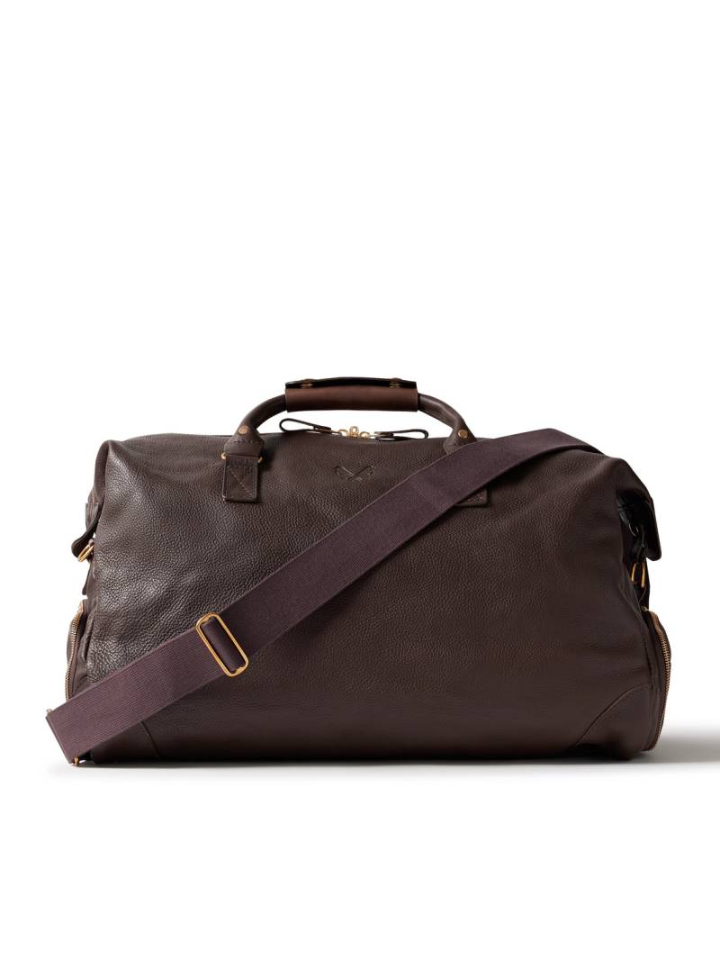 Bennett Winch - Logo-Debossed Full-Grain Leather Weekend Bag - Men - Brown von Bennett Winch