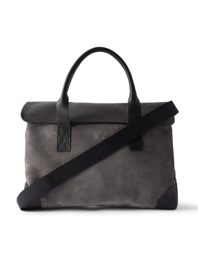 Bennett Winch - Suede and Leather Briefcase - Men - Gray Bennett Winch - Suede and Leather Briefcase - Men - Gray von Bennett Winch