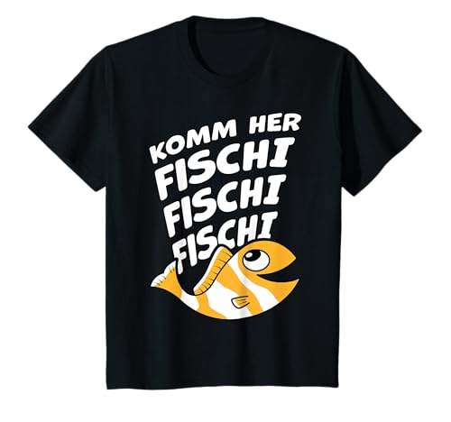 Fischi Fischi Clownfisch für Kinder Angler Lustiges Angel T-Shirt von Bennimos Angler Bekleidung