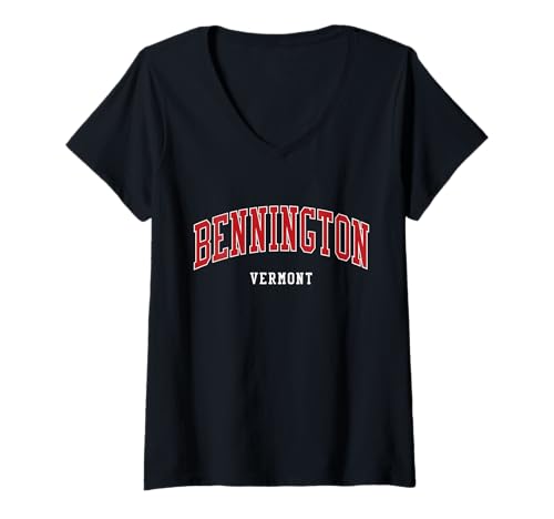 Damen Bennington Vermont College im Universitätsstil T-Shirt mit V-Ausschnitt Damen Bennington Vermont College im Universitätsstil T-Shirt mit V-Ausschnitt von Bennington Vermont VT T-Shirts & Sweatshirts