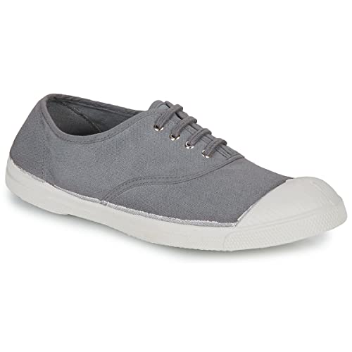 Bensimon Damen Ten Shiny Linen Sneaker, silberfarben, 37 EU von Bensimon