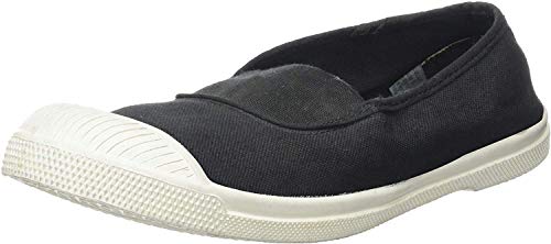 Bensimon Damen Tennis Elastique Femme Sneakers, Schwarz (Carbone), 36 EU von Bensimon