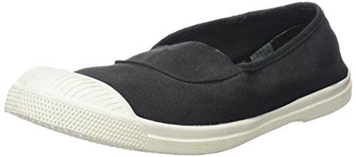 Bensimon Damen Tennis Elastique Femme Sneakers, Schwarz (Carbone), 36 EU von Bensimon