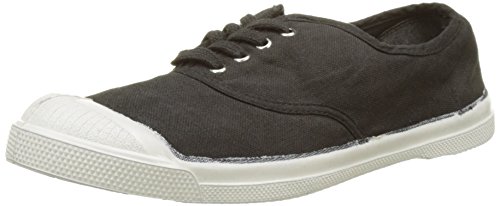 Bensimon Damen Tennis Lacet Femme Sneaker, Schwarz (Carbone), 37 EU von Bensimon