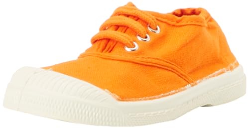 Bensimon Jungen Unisex Kinder Tennis Schnürsenkel Sneaker, Clementine, 23 EU von Bensimon