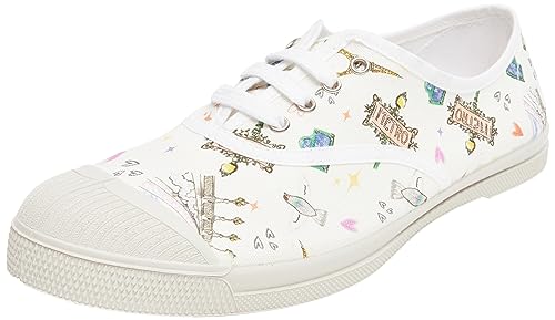 Bensimon Schnürsenkel für Damen Sneaker, Druck Paris, 40 EU von Bensimon