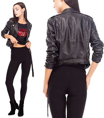 Bensini Women's WGO-SCHWARZ-52 Leggings, Schwarz, 36 von BENSINI