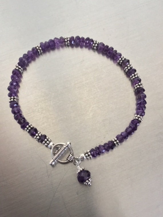 Amethyst Und Silber Armband Amethyst Und Silber Armband von BensonHandcrafted