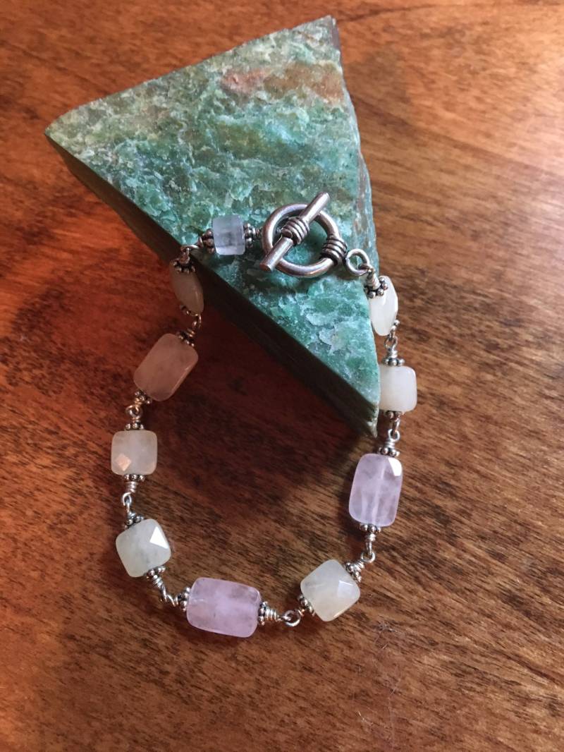 Rosa Und Gelbe Quarz Armband Rosa Und Gelbe Quarz Armband von BensonHandcrafted