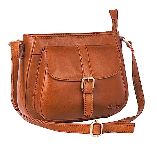 Benthill Damen Handtasche Leder - Shopper aus weichem hochwertigem Echt-Leder - Vintage Fashion Bag Beutel - Schultertasche - Umhängetaschen, Farbe:Braun Benthill Damen Handtasche Leder - Shopper aus weichem hochwertigem Echt-Leder - Vintage Fashion Bag Beutel - Schultertasche - Umhängetaschen, Farbe:Braun von Benthill