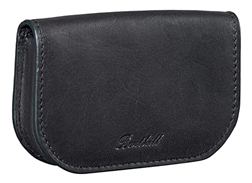 Benthill Lederbörse Klein Echt Leder | Multifunktionale Börse für Münzen, Karten oder Geldscheine | Kartenbörse | Münzbörse | Schüttelbörse, Farbe:Schwarz von Benthill