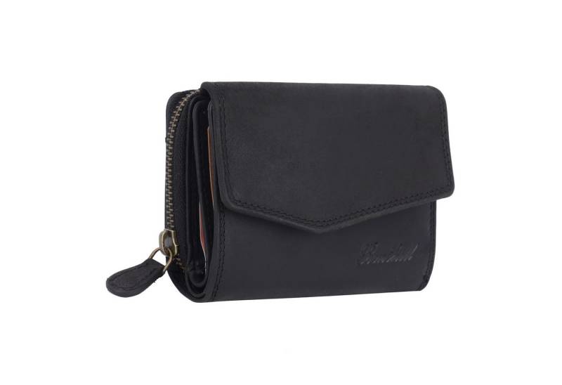 Benthill Geldbörse Damen Echt-Leder Portemonnaie RFID Portmonee viel Kartenfächer Vintage, RFID-Schutz Kartenfächer Münzfach Reißverschlussfach von Benthill