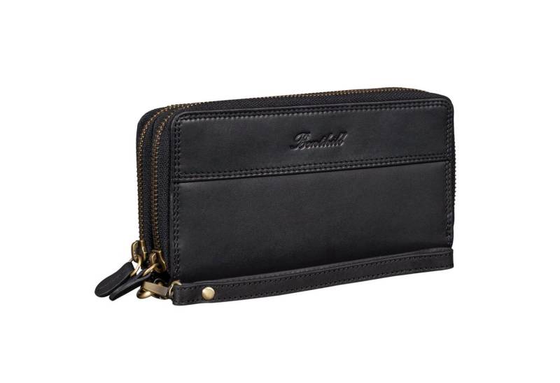 Benthill Geldbörse Damen Echt Leder Gross RFID Portemonnaie Groß XXL mit viel Platz, RFID-Schutz Kartenfächer Münzfach Reißverschlussfach von Benthill