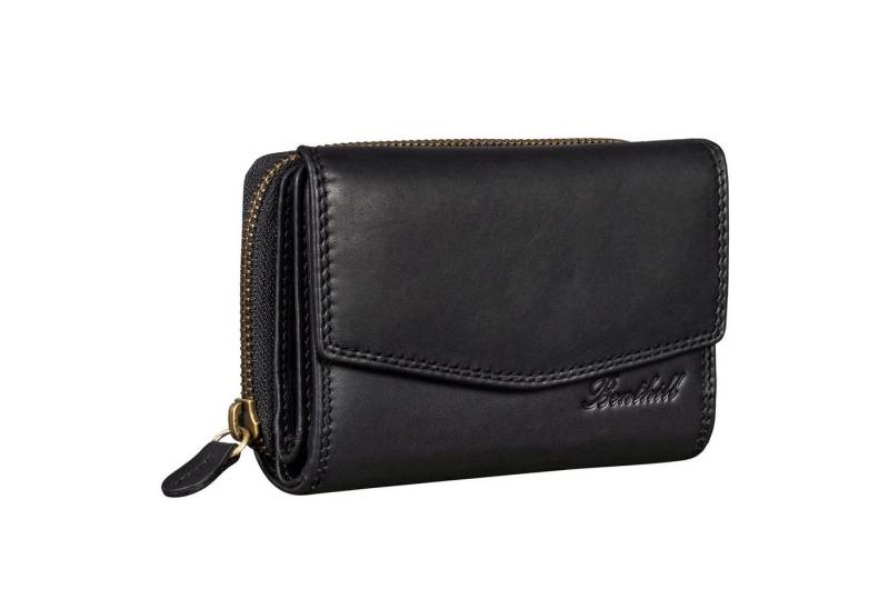 Benthill Geldbörse Damen Portemonnaie Echt Leder RFID Vintage Portmonee Geldbeutel, RFID-Schutz Kartenfächer Münzfach Reißverschlussfach von Benthill