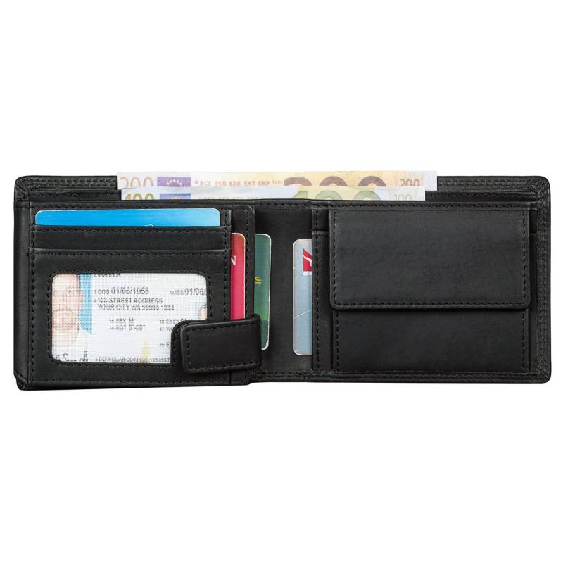 Benthill Geldbörse Herren Echt-Leder Geldbeutel RFID Großes Portemonnaie Männer Vintage, RFID-Schutz Kartenfächer Münzfach von Benthill