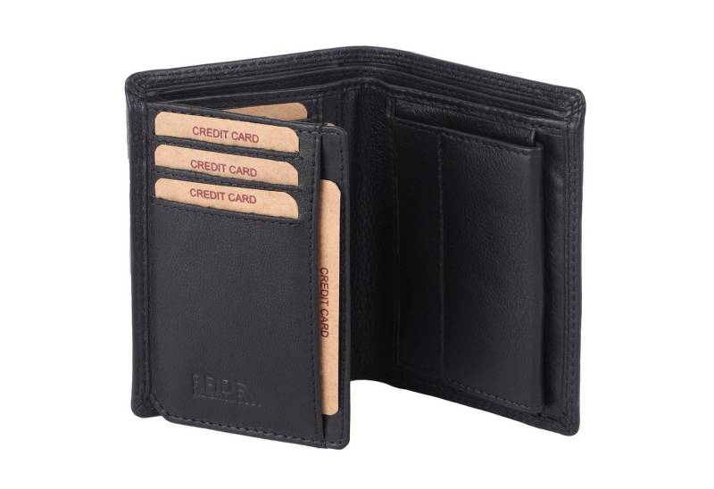 Benthill Geldbörse Herren Echt Leder Geldbeutel RFID Männer Portemonnaie Slim Portmonee, RFID-Schutz Kartenfächer Münzfach von Benthill