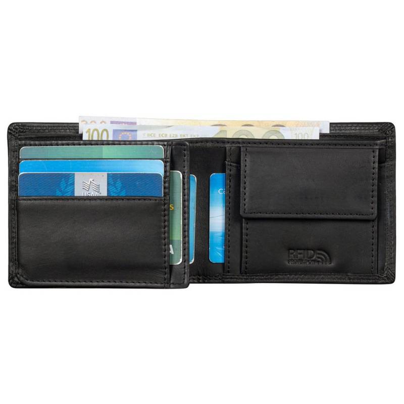 Benthill Geldbörse Herren Echt Leder Geldbeutel mit RFID-Schutz Slim Portemonnaie Vintage, RFID-Schutz Kartenfächer Münzfach von Benthill