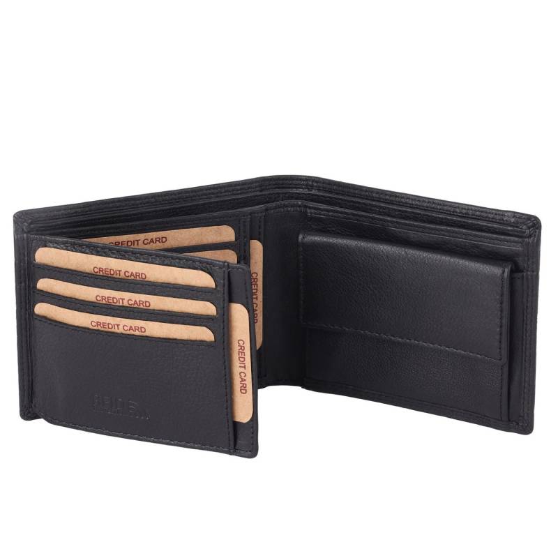 Benthill Geldbörse Herren Echt Leder RFID Portmonee Geldbeutel Portemonnaie Männer, RFID-Schutz Kartenfächer Münzfach von Benthill