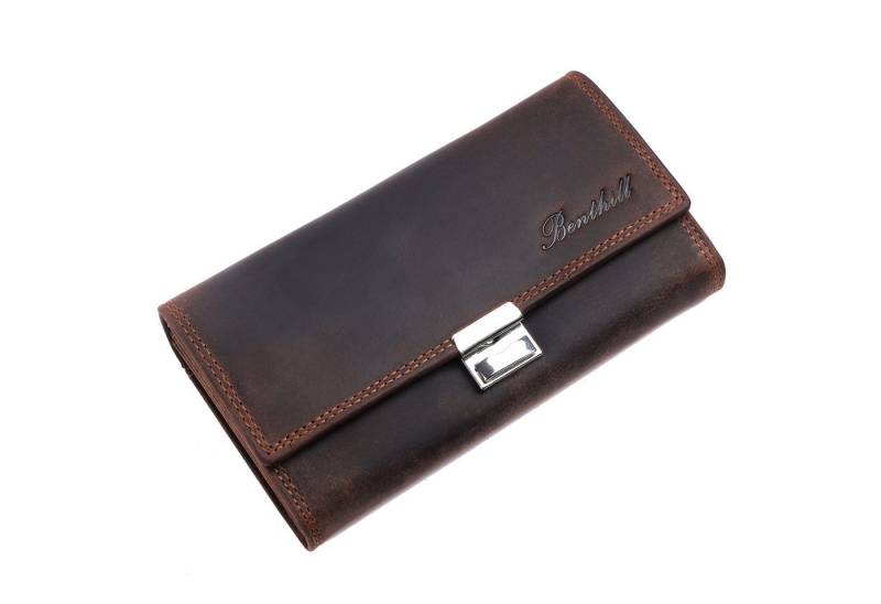 Benthill Geldbörse Kellner Echt Leder Kellnergeldbörse Taxibörse RFID Profi Kellnerbörse, RFID-Schutz Kartenfächer Münzfach Reißverschlussfach von Benthill