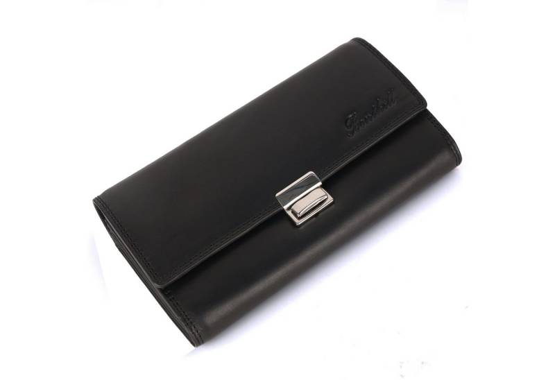 Benthill Geldbörse Kellner Echt Leder Kellnerportemonnaie RFID Schutz Profi Kellnerbörse, RFID-Schutz Kartenfächer Münzfach Reißverschlussfach von Benthill