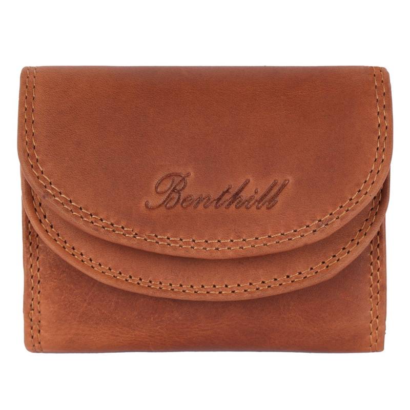 Benthill Geldbörse Echt Leder Portmonee Klein & Handlich RFID Schutz Geldbeutel, RFID-Schutz Kartenfächer Münzfach Reißverschlussfach von Benthill