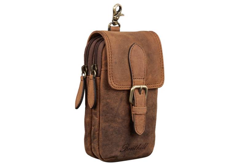 Benthill Gürteltasche Echt Leder Gürteltasche Damen & Herren Hüfttasche Wandertasche, Reißverschlussfach von Benthill