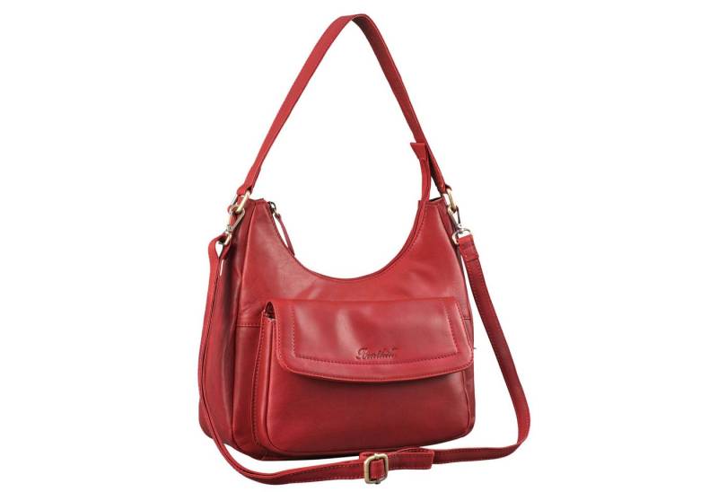 Benthill Handtasche Damen Echt Leder Schultertasche Umhängetasche Ledertasche Umhängegurt, Schultergurt / Umhängegurt Reißverschlussfach von Benthill