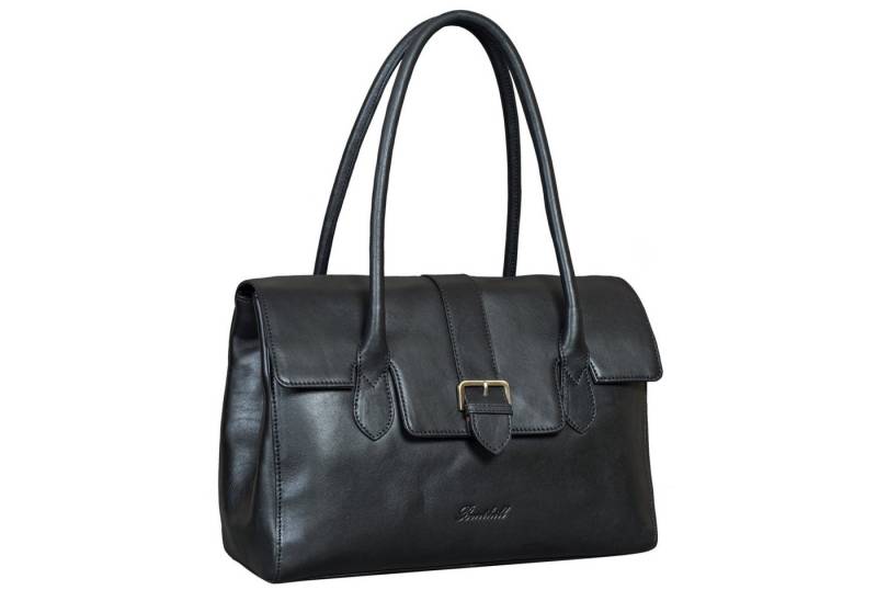 Benthill Henkeltasche Damen Echt Leder Handtasche Henkeltasche Vintage Bag Schultertasche, Reißverschlussfach von Benthill