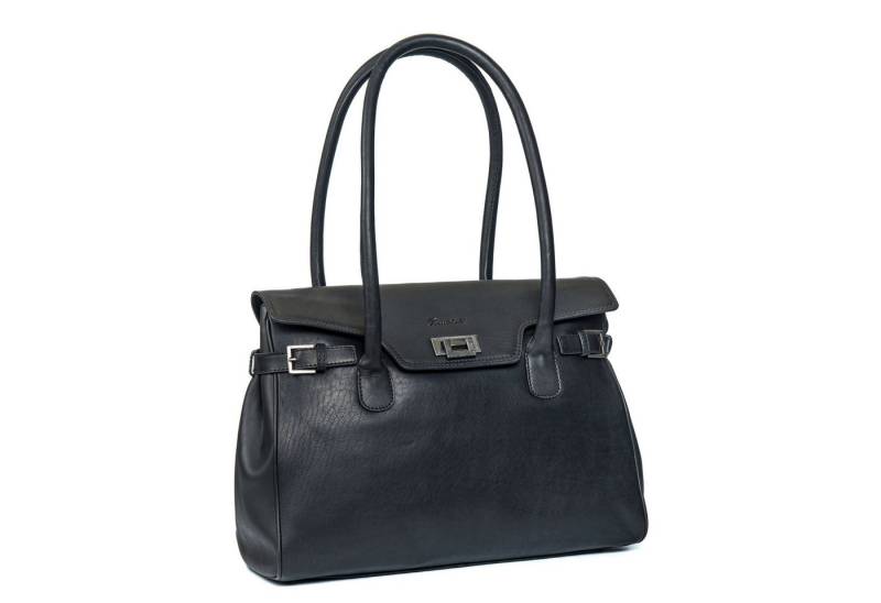 Benthill Henkeltasche Damen Echt Leder Handtasche Schultertasche Vintage Bag Tasche, Reißverschlussfach von Benthill