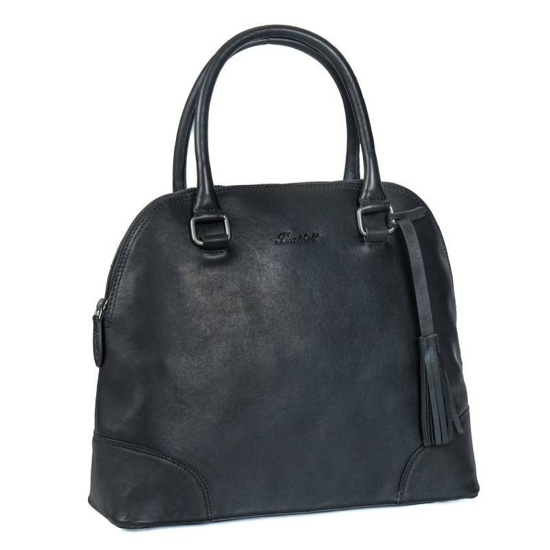 Benthill Henkeltasche Damen Handtasche Echt Leder Vintage Tasche Groß Frauen Umhängetasche, Reißverschlussfach von Benthill