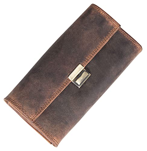 Benthill Kellnerbörse Echt Leder - Echtleder Kellnergeldbörse - Große Gelldbörse - Profi Kellner-Geldbeutel, Farbe:Braun - Cognac von Benthill