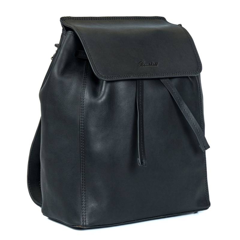 Benthill Rucksack Echt Leder Damen Herren Mittelgross Lederrucksack Backpack, Reißverschlussfach von Benthill