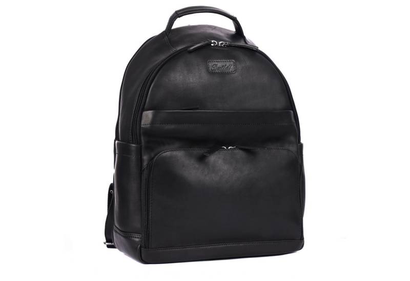 Benthill Rucksack Rucksack Echt Leder Damen Herren Daypack Backpack Lederrucksack, Reißverschlussfach von Benthill