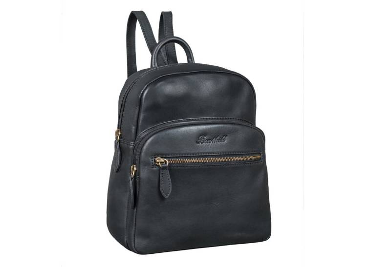 Benthill Rucksack Echt Leder Rucksack Damen Herren Backpack Schultertasche, Reißverschlussfach von Benthill