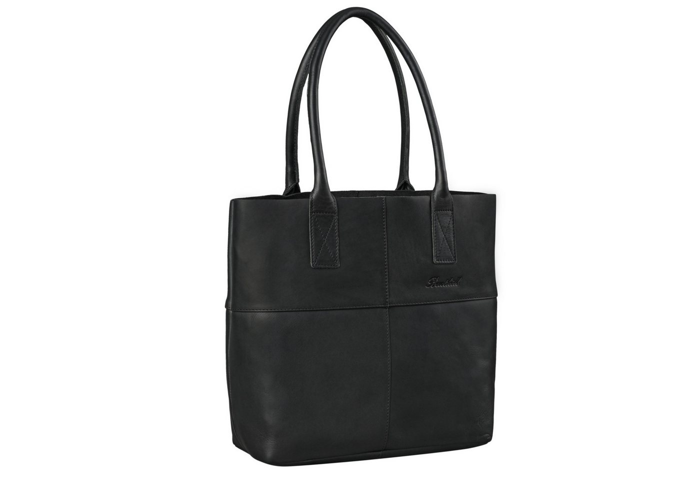 Benthill Shopper Damen Echt Leder Schultertasche Vintage Handtasche Hochwertiger Beutel, Reißverschlussfach von Benthill