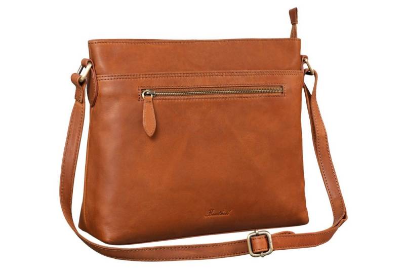 Benthill Umhängetasche Damen Echt Leder Handtasche Schultertasche Vintage Umhängetasche, Schultergurt / Umhängegurt Reißverschlussfach von Benthill