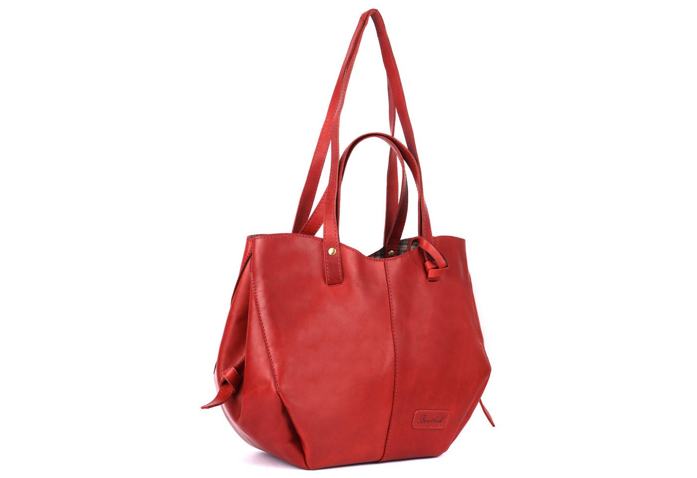 Benthill Umhängetasche Damen Echt Leder Umhängetasche Shopper Vintage Schulter Handtasche, Schultergurt / Umhängegurt Reißverschlussfach von Benthill