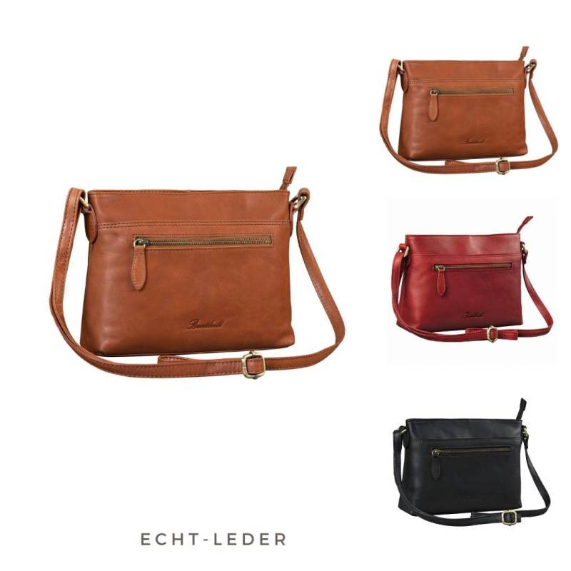 Damen Handtasche Aus Echt-Leder - Schultertasche Rindsleder Tasche Mit Reißverschluss Vintage Ledertasche/Umhängetasche von BenthillLederShop