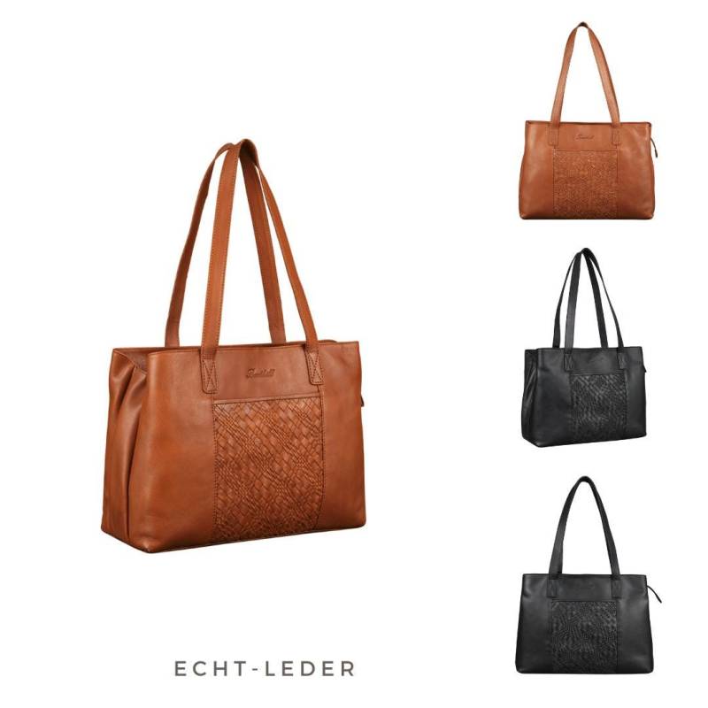 Damen Tasche Leder - Handtasche Aus Echtem Rindsleder Große Schultertasche Mit Reißverschluss Vintage Umhängetasche Xl von BenthillLederShop