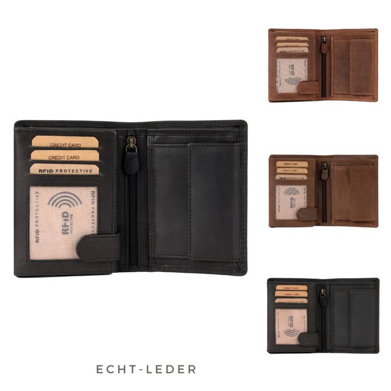 Geldbörse Herren Leder - Geldbeutel Mit Rfid-Schutz Slim Portemonnaie Für Echtem Vintage von BenthillLederShop