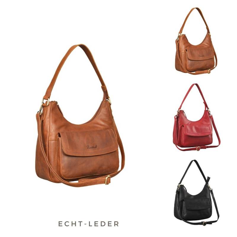Handtasche Damen Echt Leder - Schultertasche Aus Echtem Rindsleder Umhängetasche Mit Reißverschluss Ledertasche von BenthillLederShop