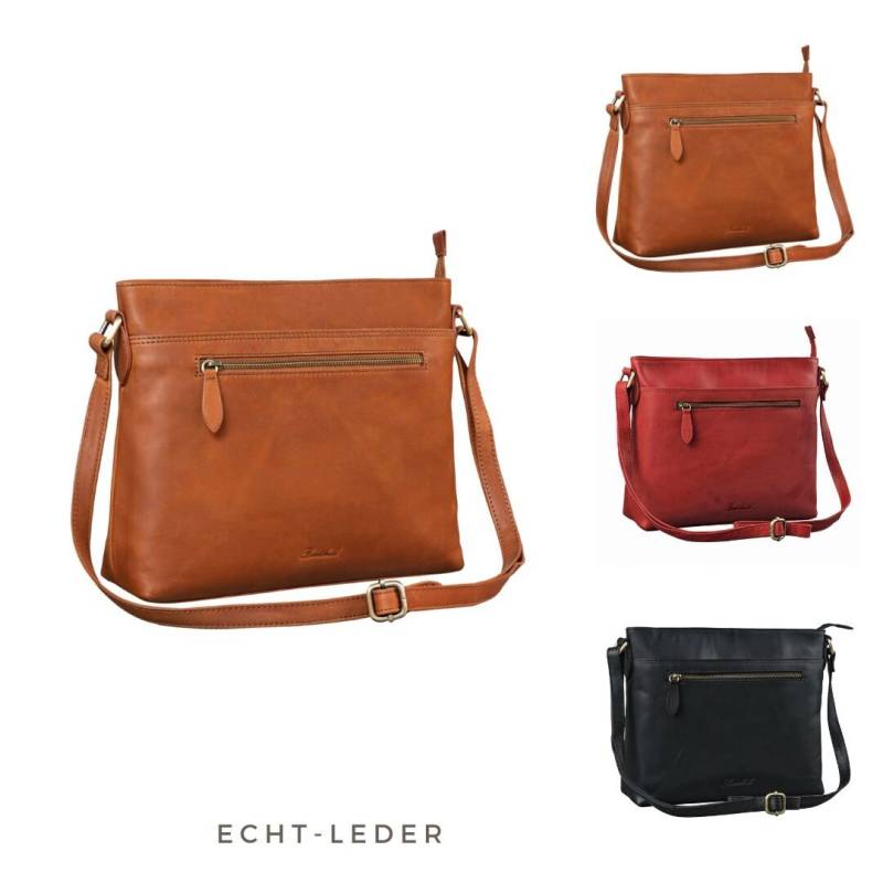 Handtasche Damen Leder - Tasche Aus Echtem Rindsleder Schultertasche Mit Reißverschluss Vintage Umhängetasche von BenthillLederShop