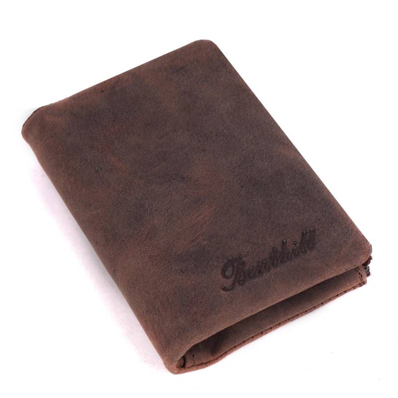 Kleine Geldbörse Echt Leder - Damen Geldbeutel Mit Rfid Schutz 6 Kartenfächer Slim-Wallet Inkl. Geschenkbox von BenthillLederShop