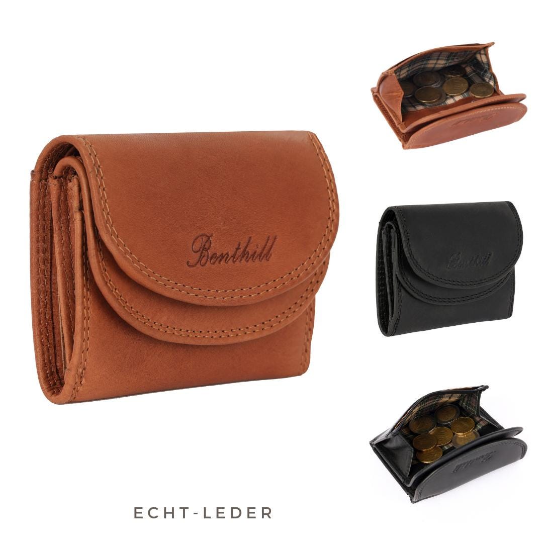 Kleine Leder Geldbörse Rfid - Minibörse Mit Münzfach Aus Echtem Damen & Herren Mini Portmonee Inkl. Geschenkbox Kleine Leder Geldbörse Rfid - Minibörse Mit Münzfach Aus Echtem Damen & Herren Mini Portmonee Inkl. Geschenkbox von BenthillLederShop